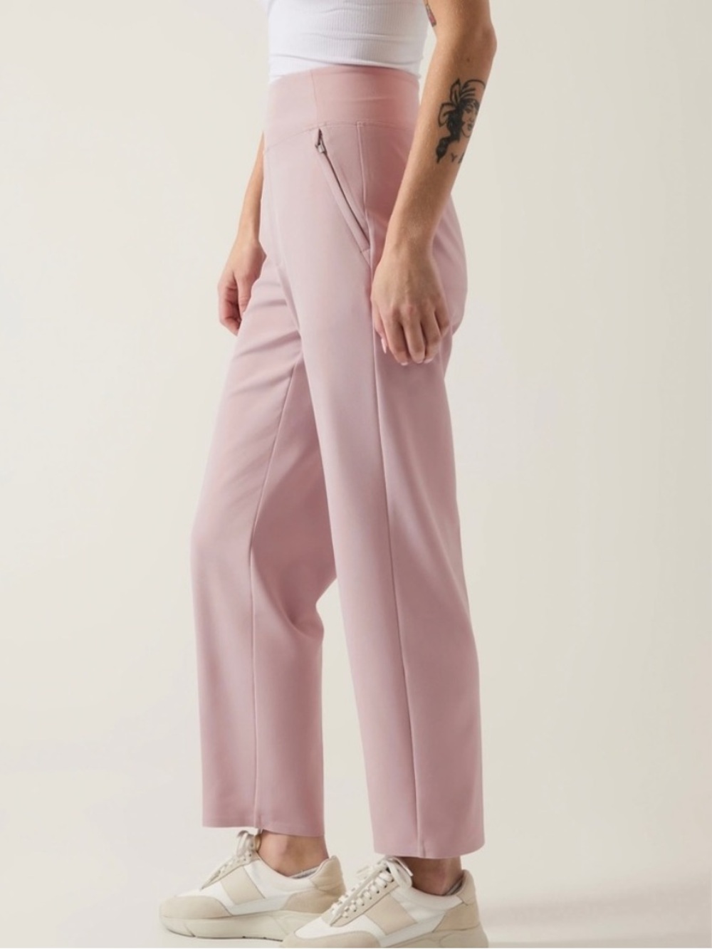 BOGO! Athleta Endless Pant High Rise Pant Smoked Mauve Tapered Fit Size 2 - Picture 10 of 10